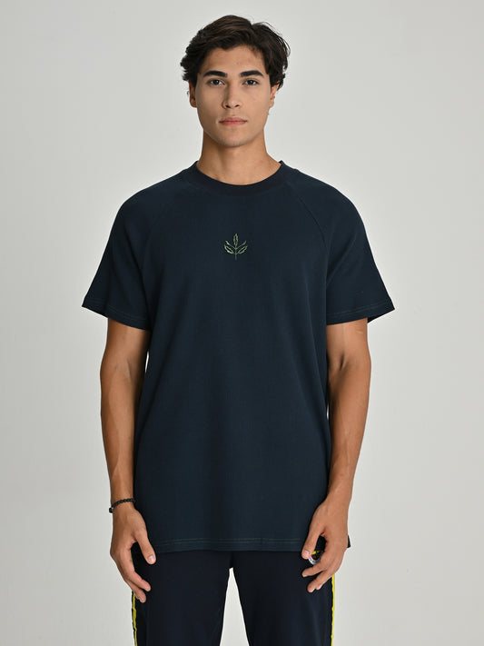 Fenerbahçe Lacivert Trend Kontrast Dikişli Erkek Tshirt