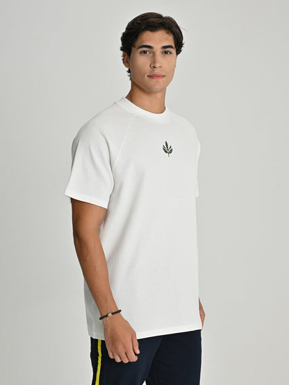 Fenerbahçe Ekru Trend Kontrast Dikişli Erkek Tshirt