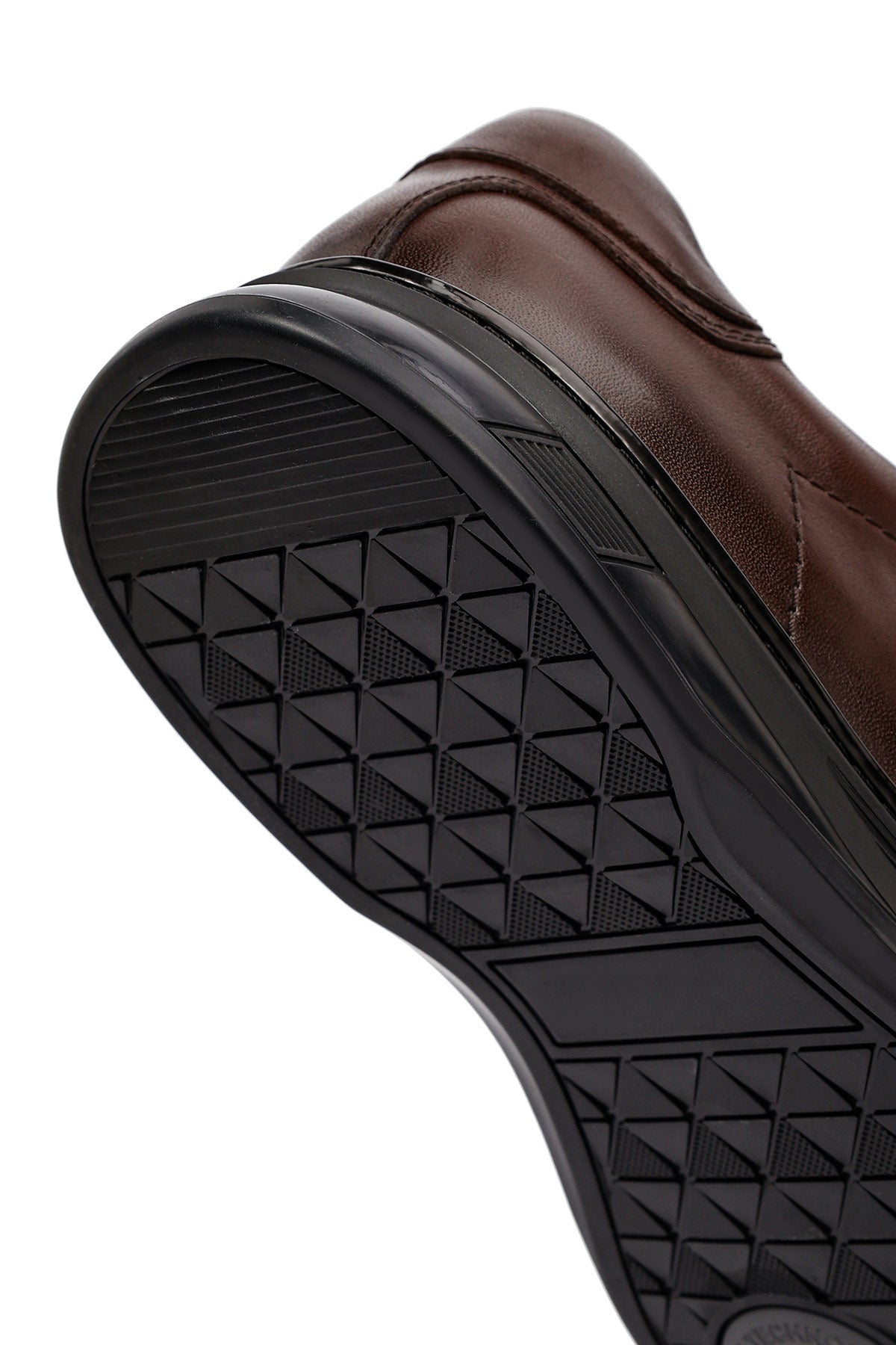 Erkek Kahverengi Bağcıklı Deri Casual Sneaker