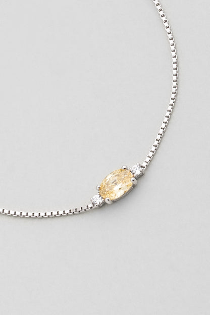 Moonlight 18 Ayar Beyaz Altın Kaplama 19 Cm Gümüş Su Yolu Bileklik 5212105499