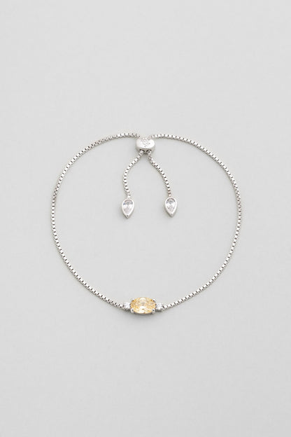 Moonlight 18 Ayar Beyaz Altın Kaplama 19 Cm Gümüş Su Yolu Bileklik 5212105499