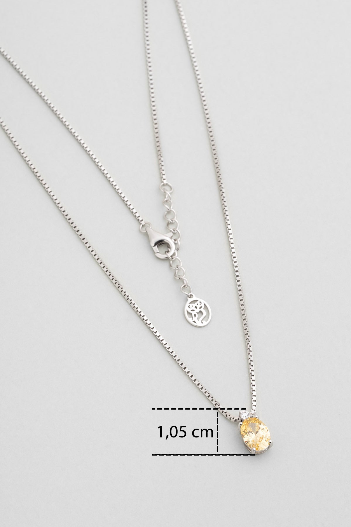 Moonlight 18 Ayar Beyaz Altın Kaplama 45 Cm Gümüş Minimal Kolye 5212115499