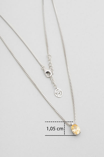 Moonlight 18 Ayar Beyaz Altın Kaplama 45 Cm Gümüş Minimal Kolye 5212115499