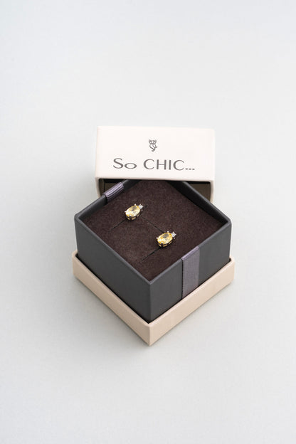 Moonlight 18 Ayar Beyaz Altın Kaplama Gümüş Küpe 5212125499