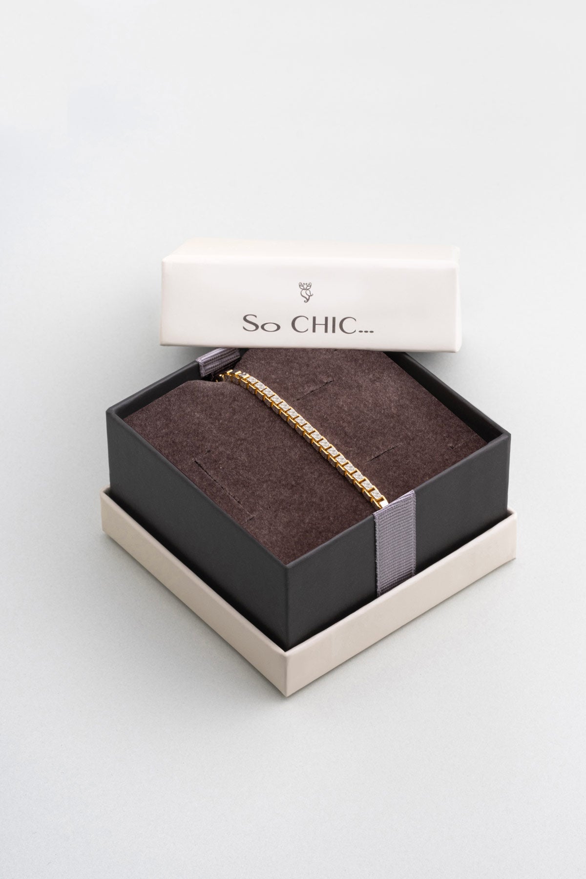 Italyan Brillante 18 Ayar Sarı Altın Kaplama 19 Cm Gümüş Bileklik 5212714499