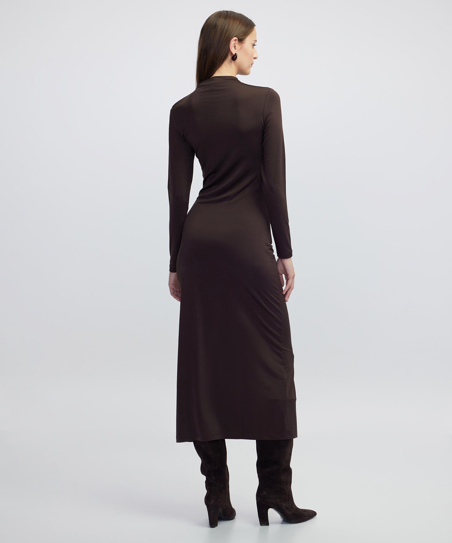 Drapeli Cutout Elbise