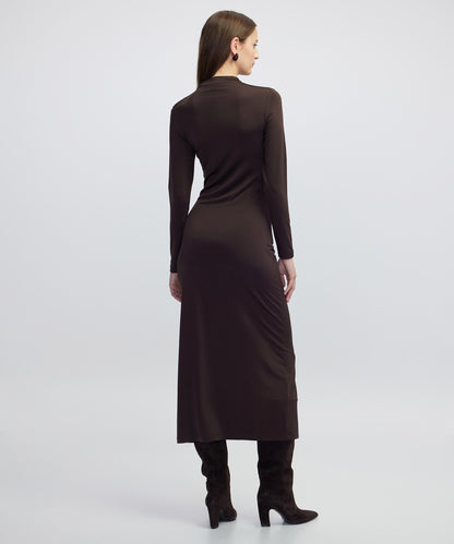 Drapeli Cutout Elbise
