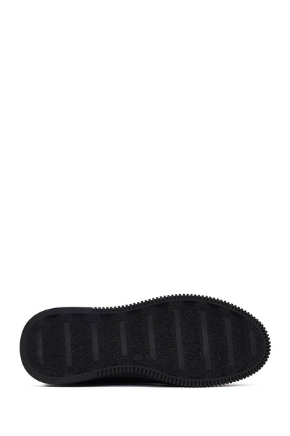 Erkek Haki Bağcıklı Nubuk Deri Sneaker