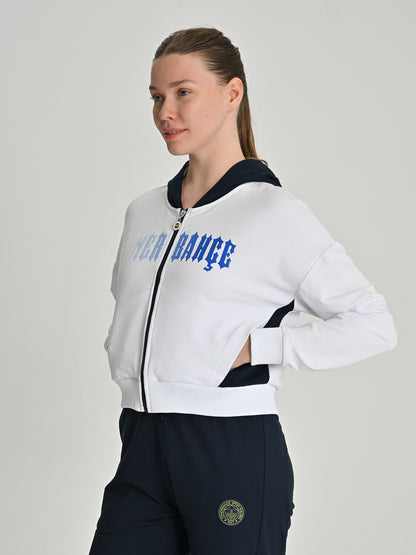 Fenerbahçe Tribün Beyaz Kadın Sweatshirt