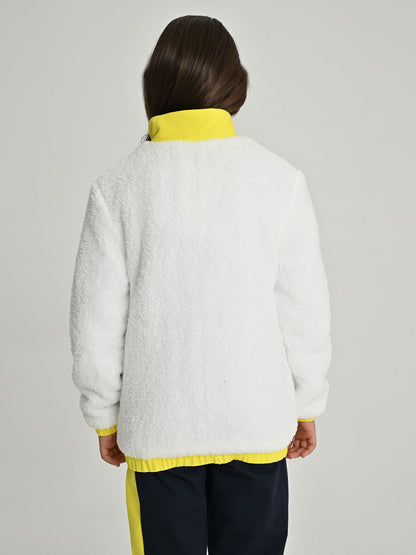 Fenerbahçe Tribün Cep Detaylı Peluş Çocuk Sweatshirt
