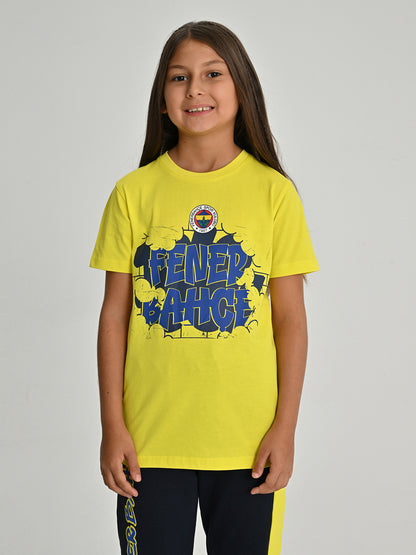 Fenerbahçe Tribün Street Sarı Çocuk Tshirt