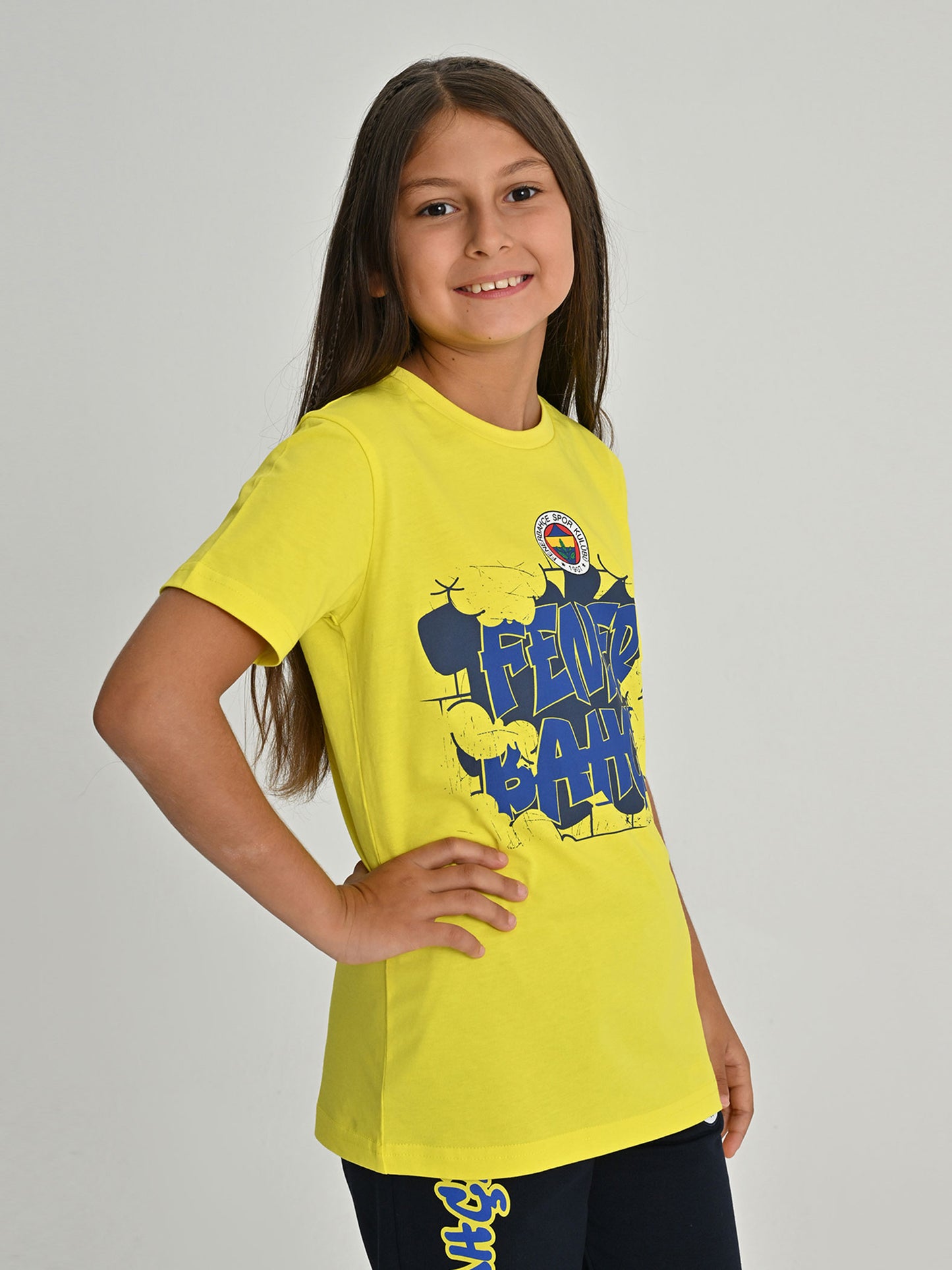 Fenerbahçe Tribün Street Sarı Çocuk Tshirt