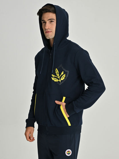 Fenerbahçe Tribün Enjeksiyon Baskı Erkek Sweatshirt