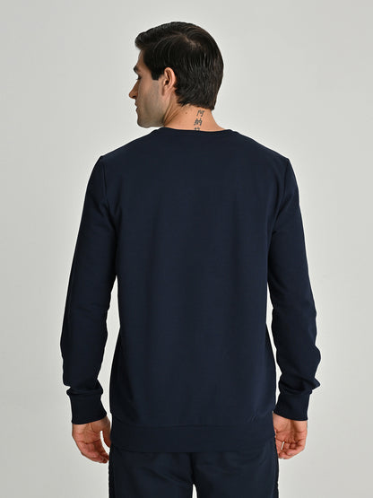 Fenerbahçe Tribün Tek Renk Logolu Erkek Sweatshirt