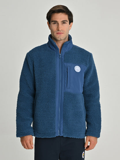 Fenerbahçe Lacivert Tribün Micro Detaylı Erkek Sweatshirt