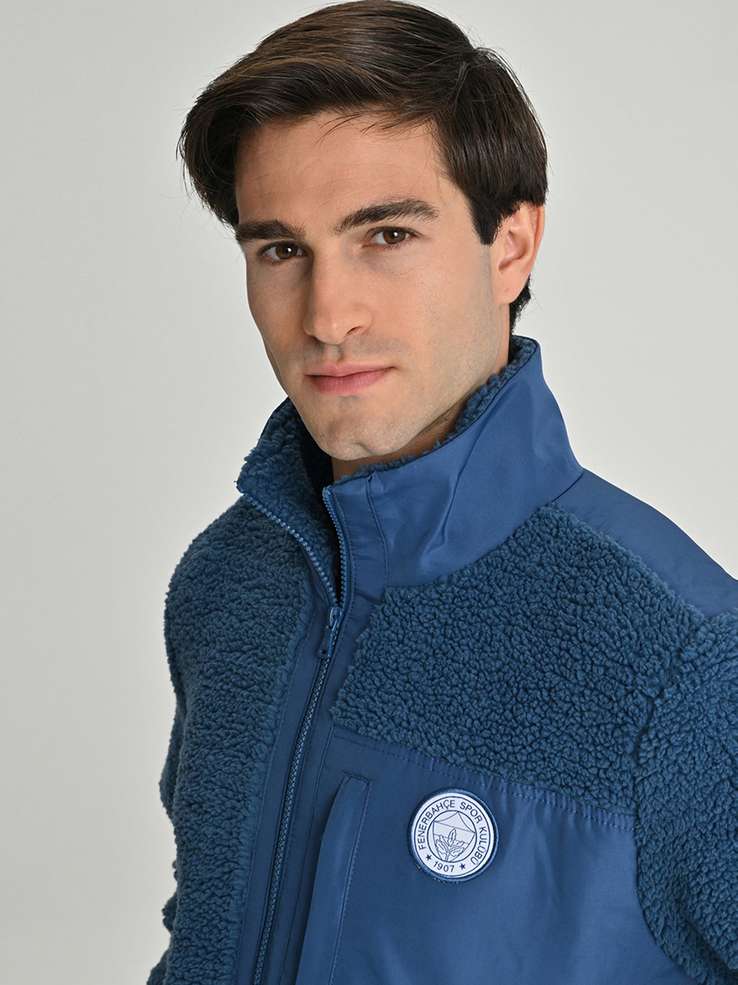 Fenerbahçe Lacivert Tribün Micro Detaylı Erkek Sweatshirt