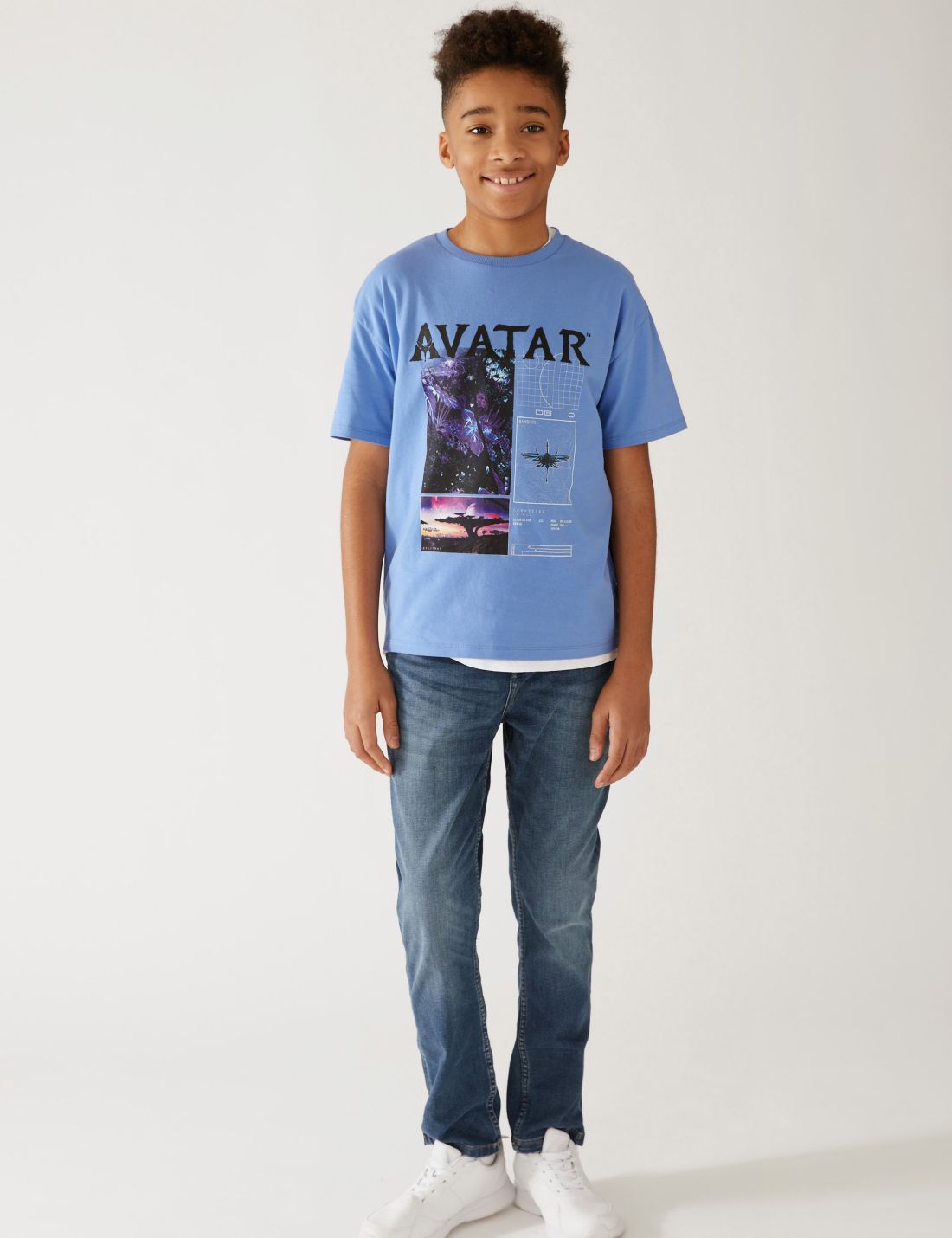 Saf Pamuklu Avatar: T-shirt (6-16 Yaş)