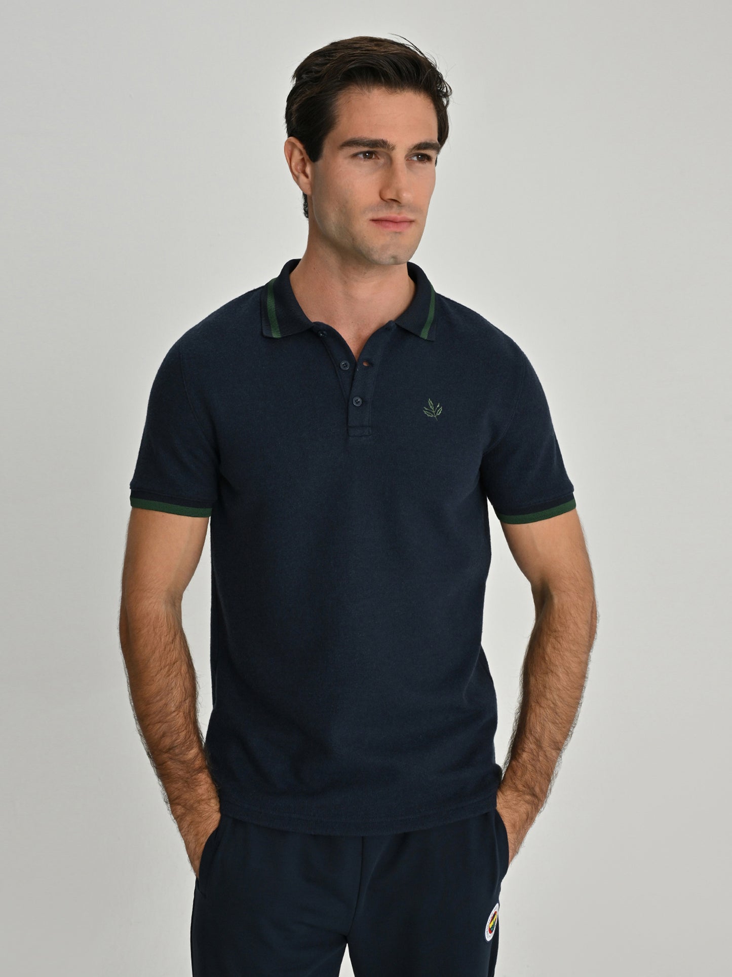 Fenerbahçe Trend Nakışlı Palamutlu Erkek Polo Tshirt