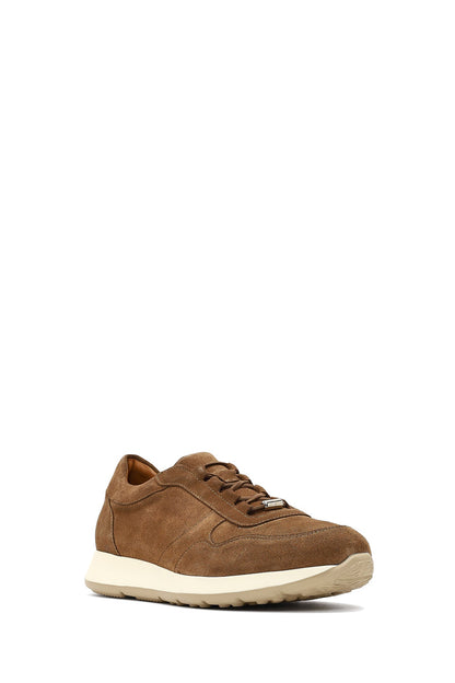 Erkek Taba Bağcıklı Süet Deri Sneaker