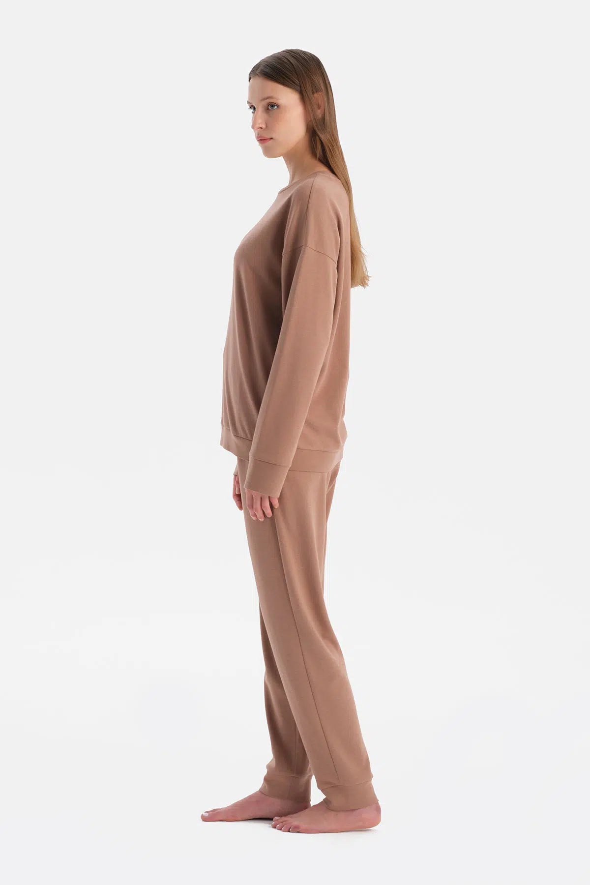Bisiklet Yaka Jogger Paça Celliant Pijama Takimi