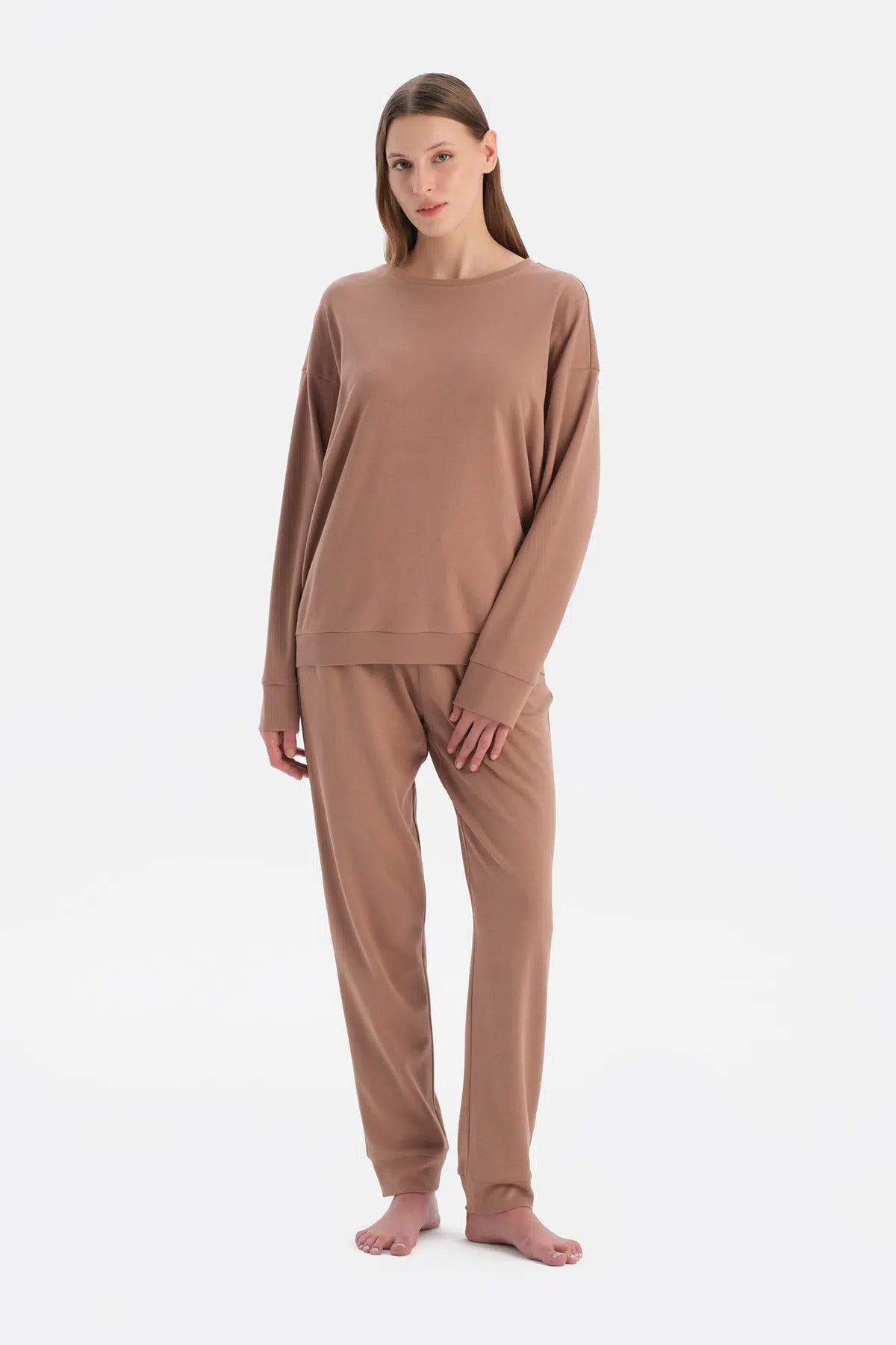 Bisiklet Yaka Jogger Paça Celliant Pijama Takimi