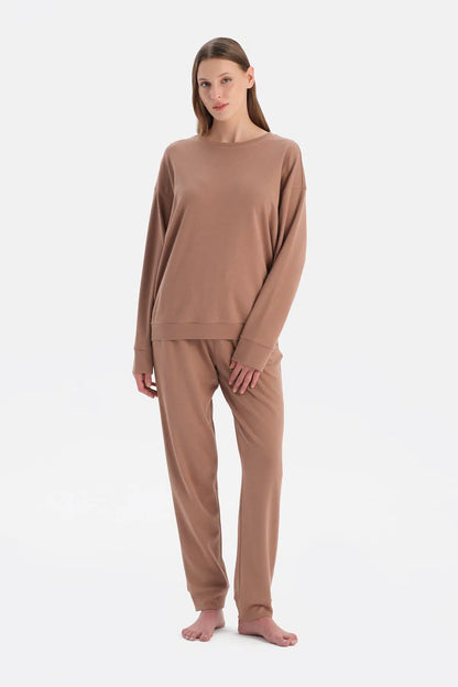 Bisiklet Yaka Jogger Paça Celliant Pijama Takimi