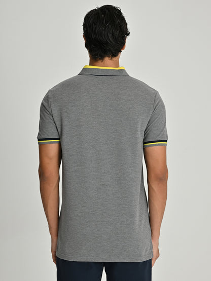 Fenerbahçe Gri Melanj Tribün Erkek Polo Tshirt