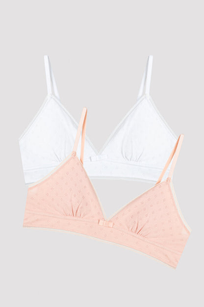 My First Bra Basic Pointel Pamuklu 2li Sütyen