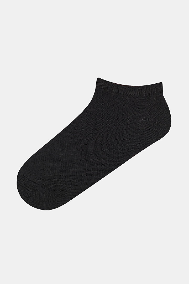 Basic 4 Lü Siyah Patik Çorap