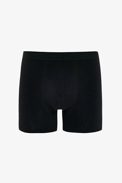 Erkek Pamuklu Basic Black 5li Boxer