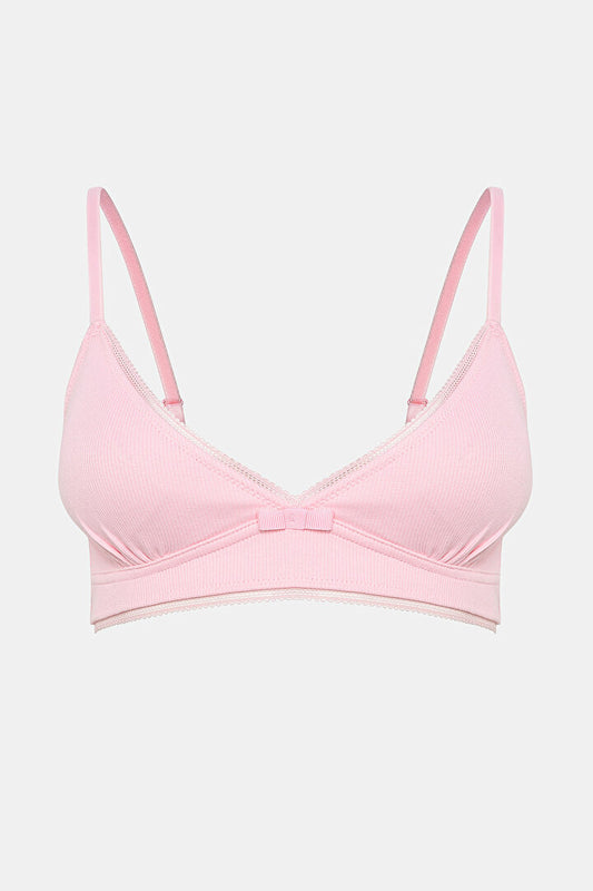 My First Bra Basic Rib 2li Çok Renkli Sütyen