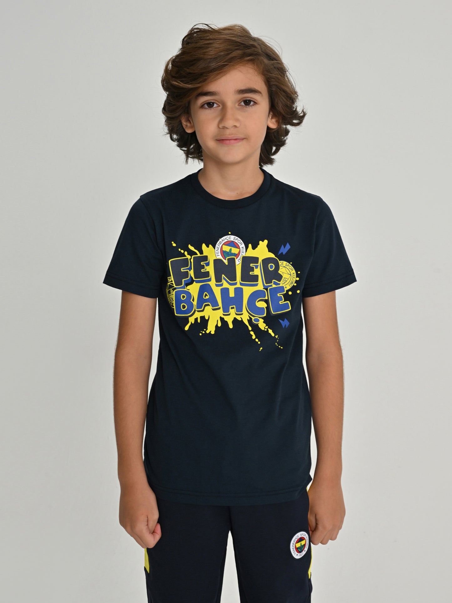 Fenerbahçe Lacivert Tribün Brush Çocuk Tshirt