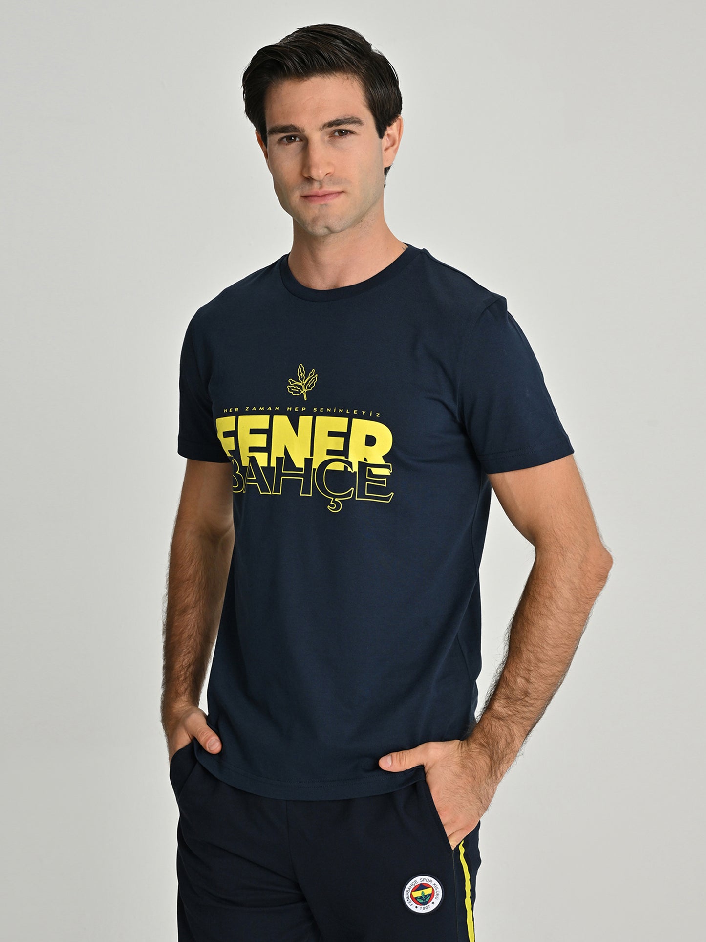 Fenerbahçe Lacivert Tribün Her Zaman Hep Seninleyiz Erkek Tshirt