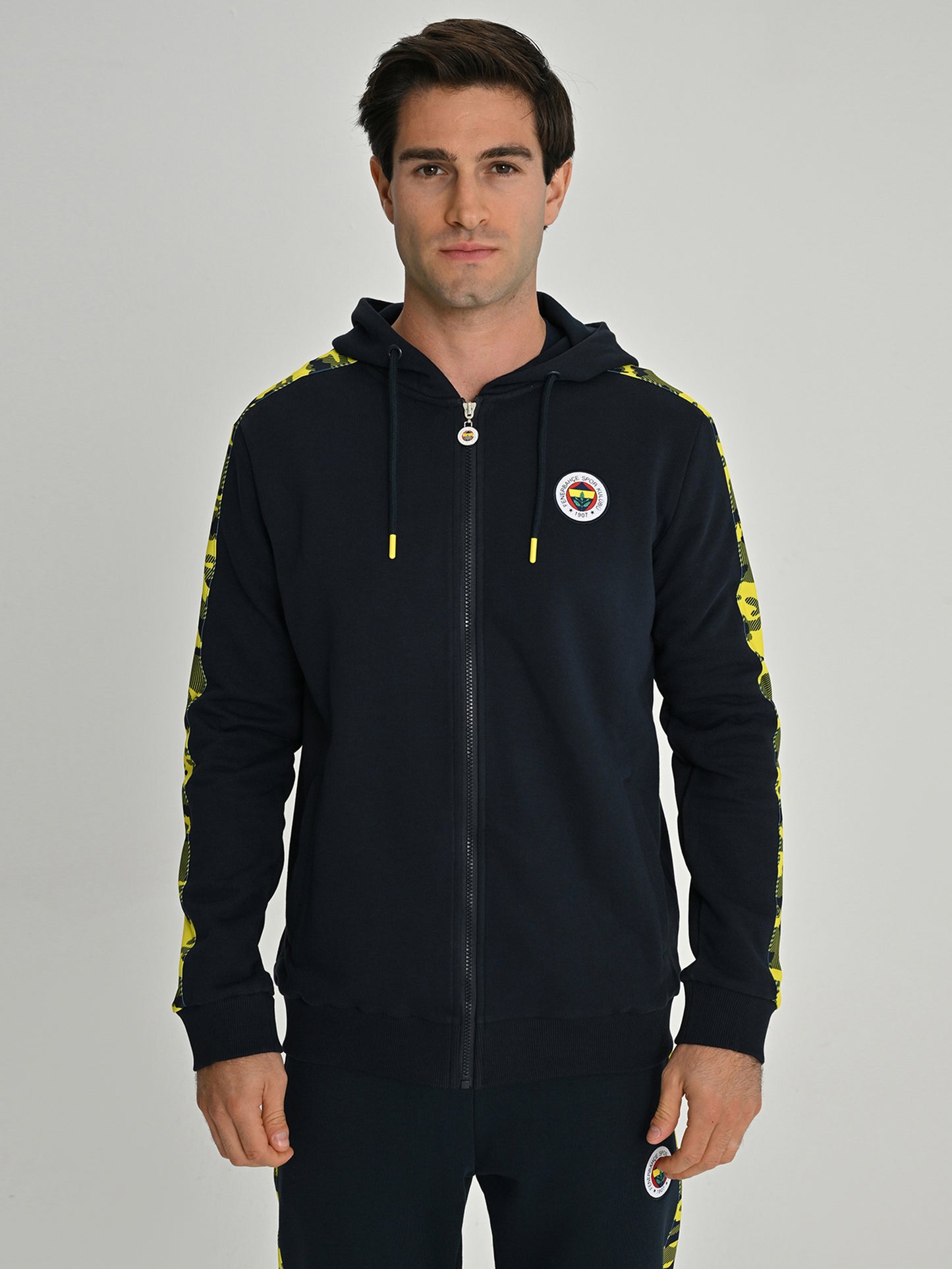 Fenerbahçe Lacivert Tribün Kamuflaj Detaylı Erkek Sweatshirt