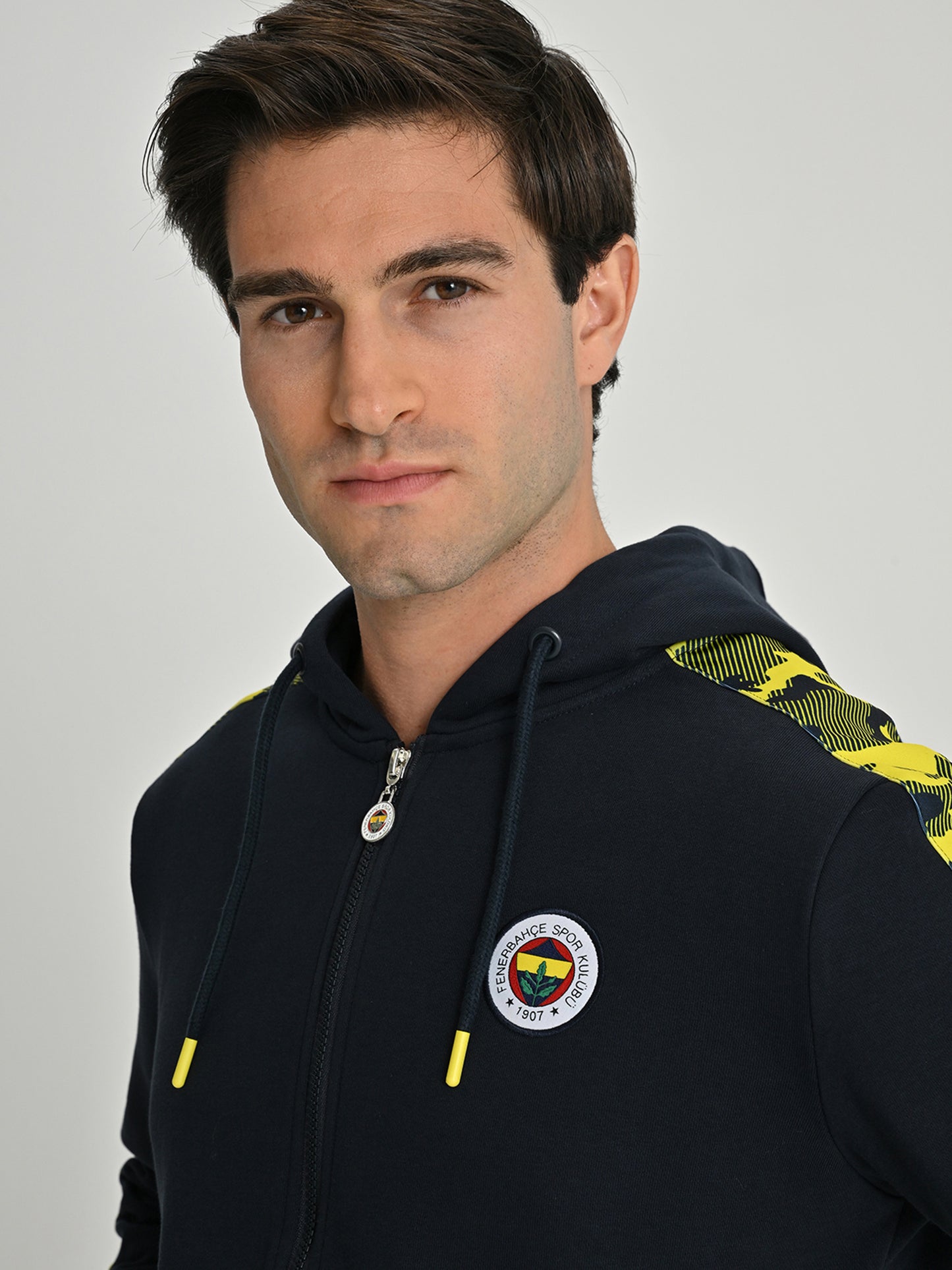 Fenerbahçe Lacivert Tribün Kamuflaj Detaylı Erkek Sweatshirt