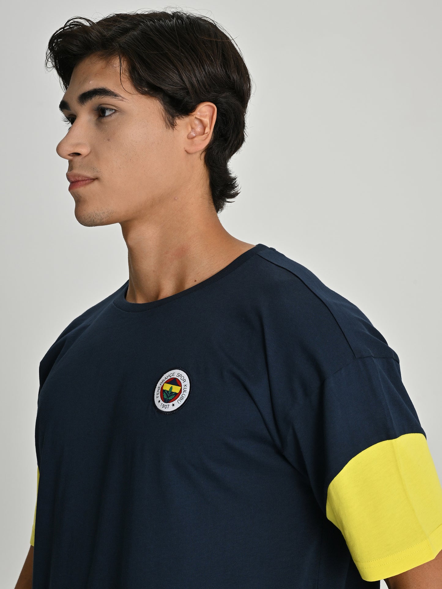 Fenerbahçe Lacivert Tribün Mesh Baskılı Erkek Tshirt