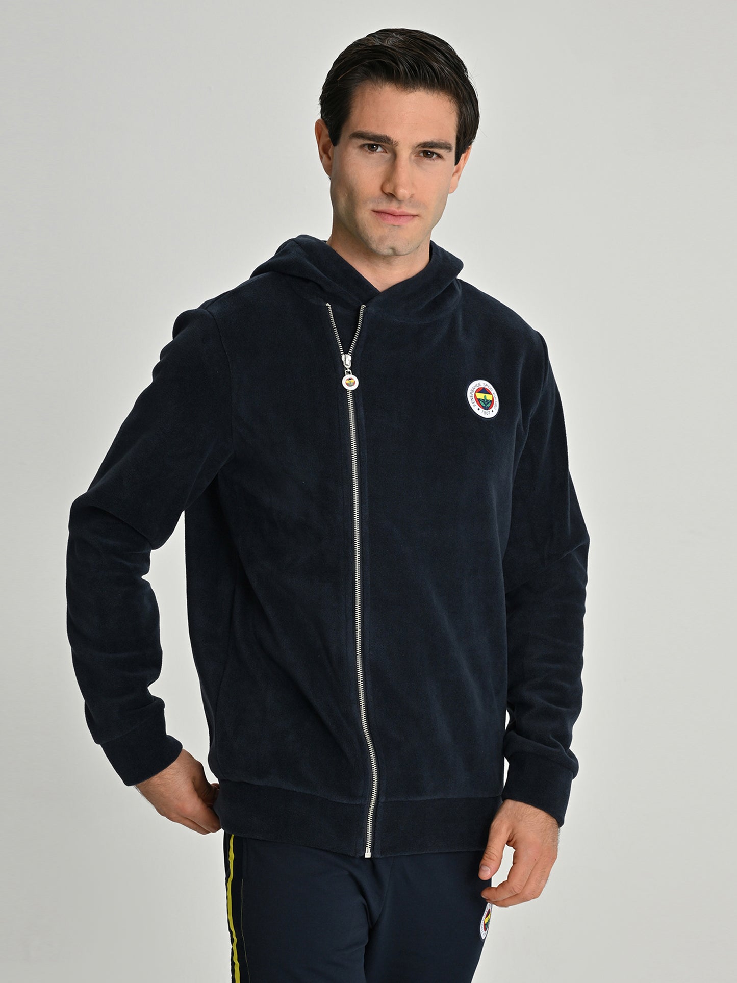 Fenerbahçe Lacivert Tribün Fermuar Detaylı Erkek Sweatshirt