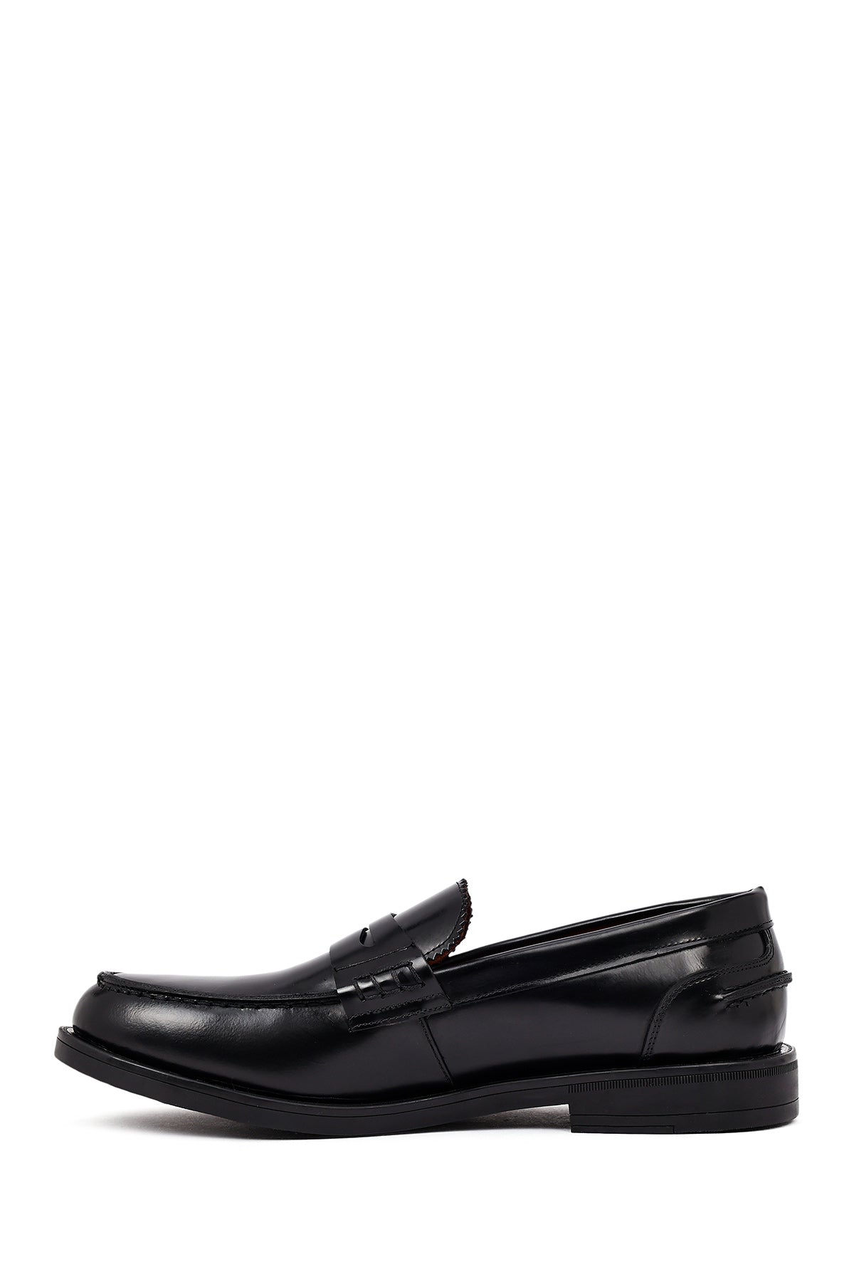 Erkek Siyah Deri Casual Loafer