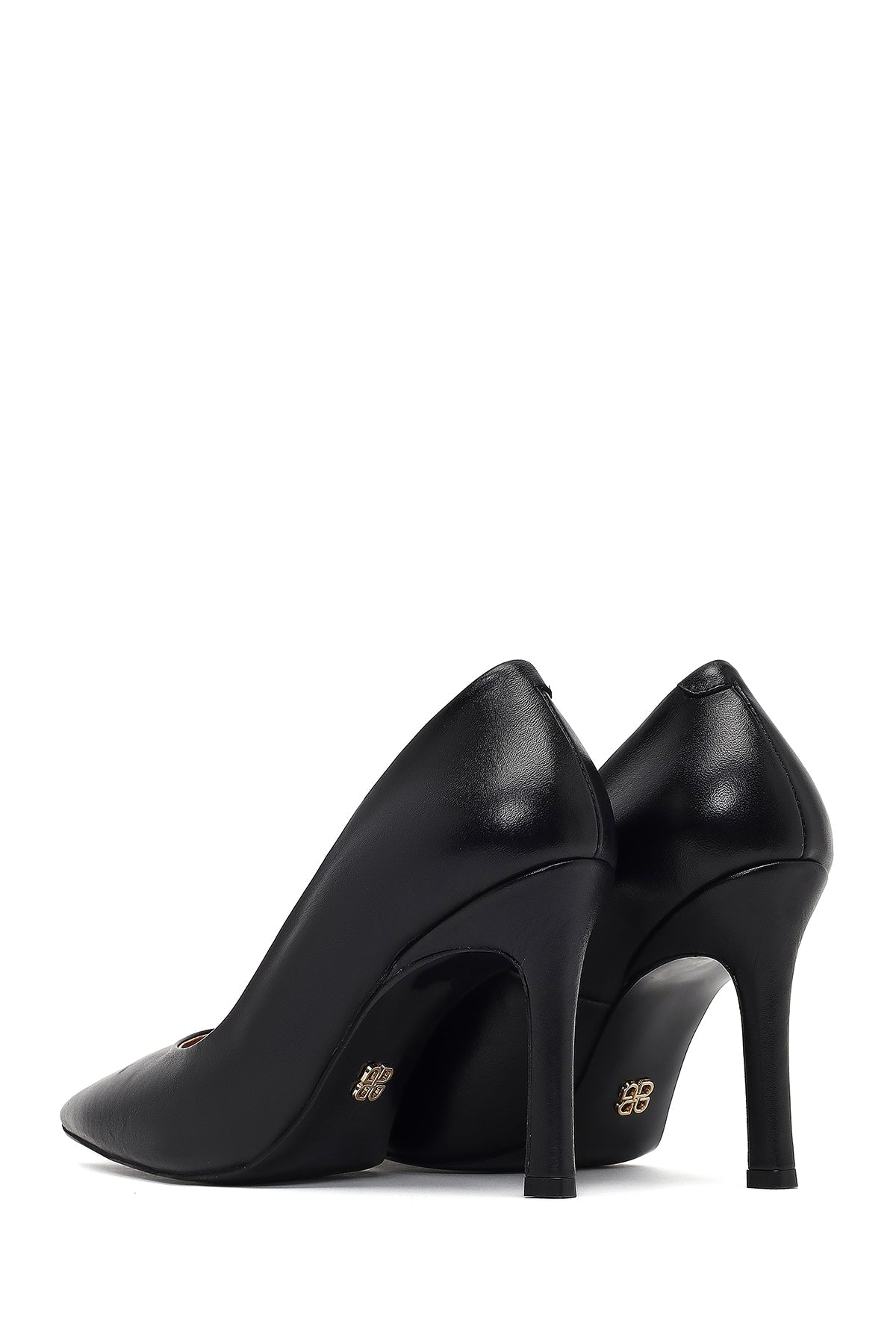 Kadın Siyah Ince Topuklu Deri Stiletto