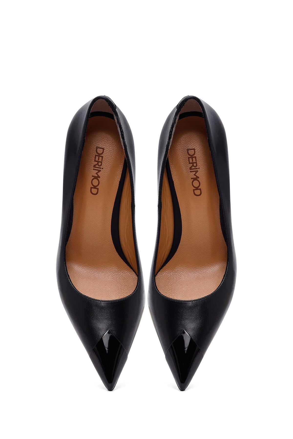 Kadın Siyah Ince Topuklu Deri Stiletto