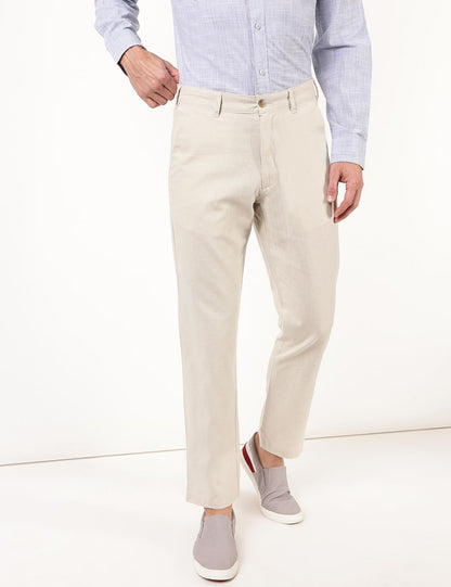 Regular Fit Keten Pantolon