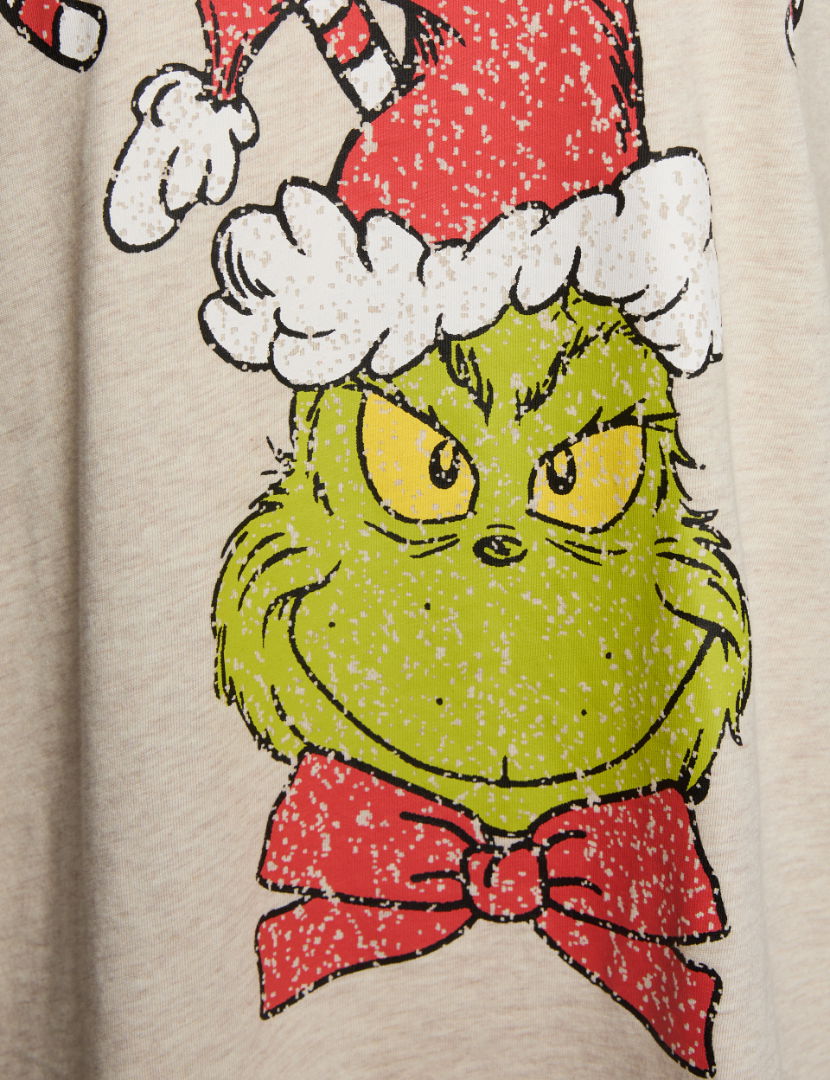 Saf Pamuklu Grinch:trade_mark: Pijama Takımı