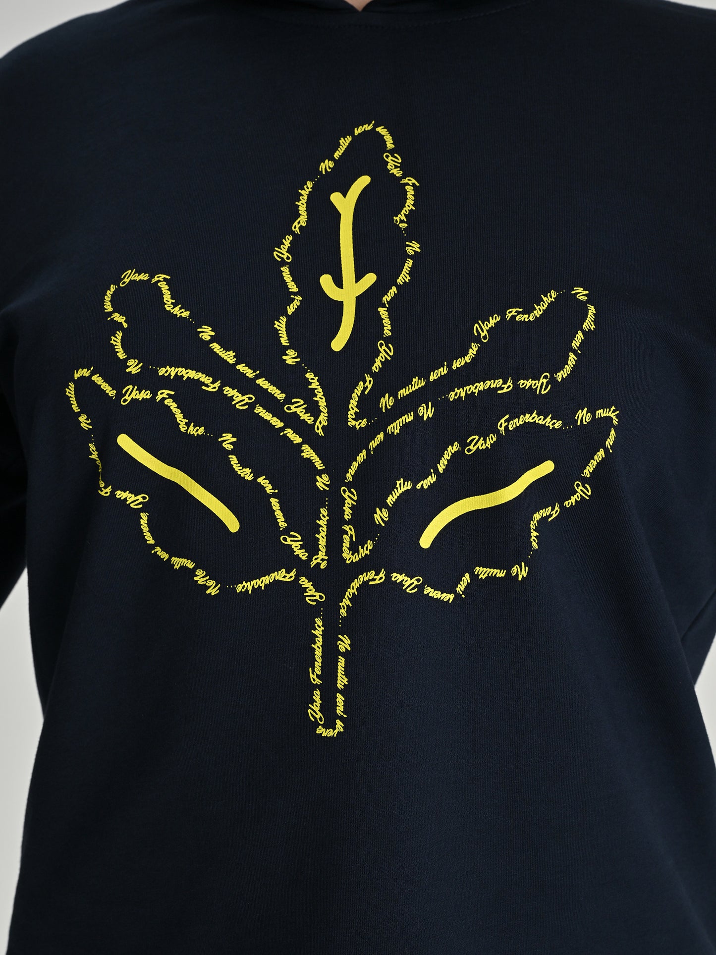 Fenerbahçe Lacivert Tribün Marşlı Palamut Kadın Sweatshirt