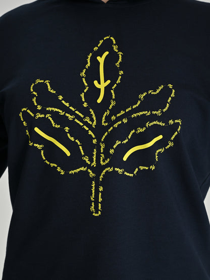 Fenerbahçe Lacivert Tribün Marşlı Palamut Kadın Sweatshirt