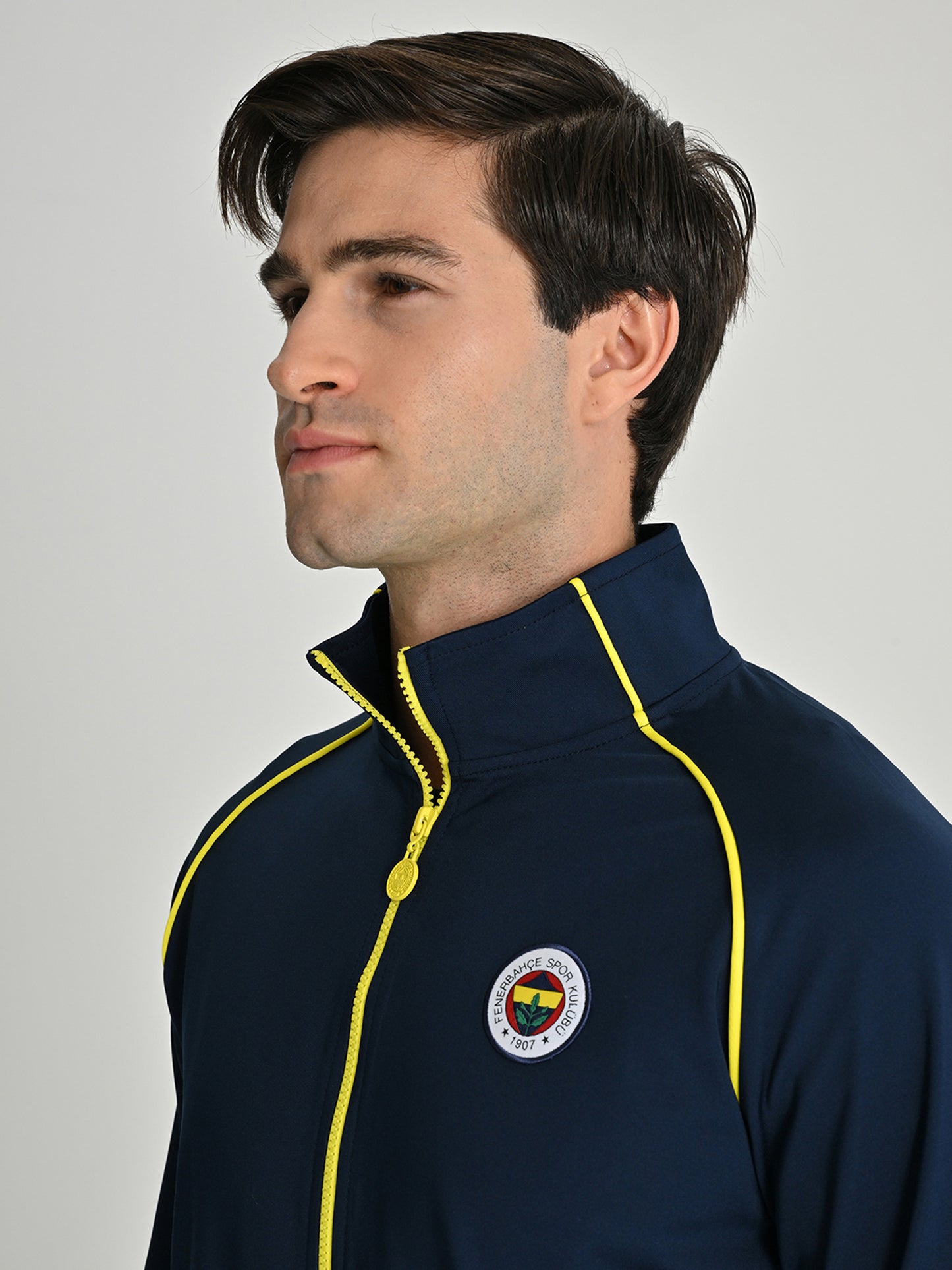 Fenerbahçe Lacivert Tribün Çubuklu Erkek Sweatshirt