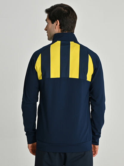 Fenerbahçe Lacivert Tribün Çubuklu Erkek Sweatshirt