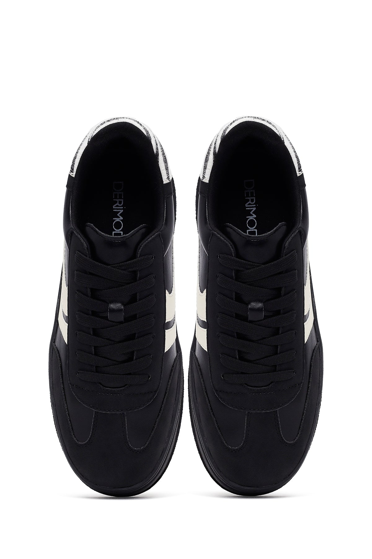 Kadın Siyah Bağcıklı Kalın Tabanlı Sneaker