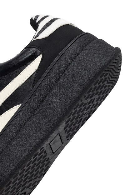 Kadın Siyah Bağcıklı Kalın Tabanlı Sneaker