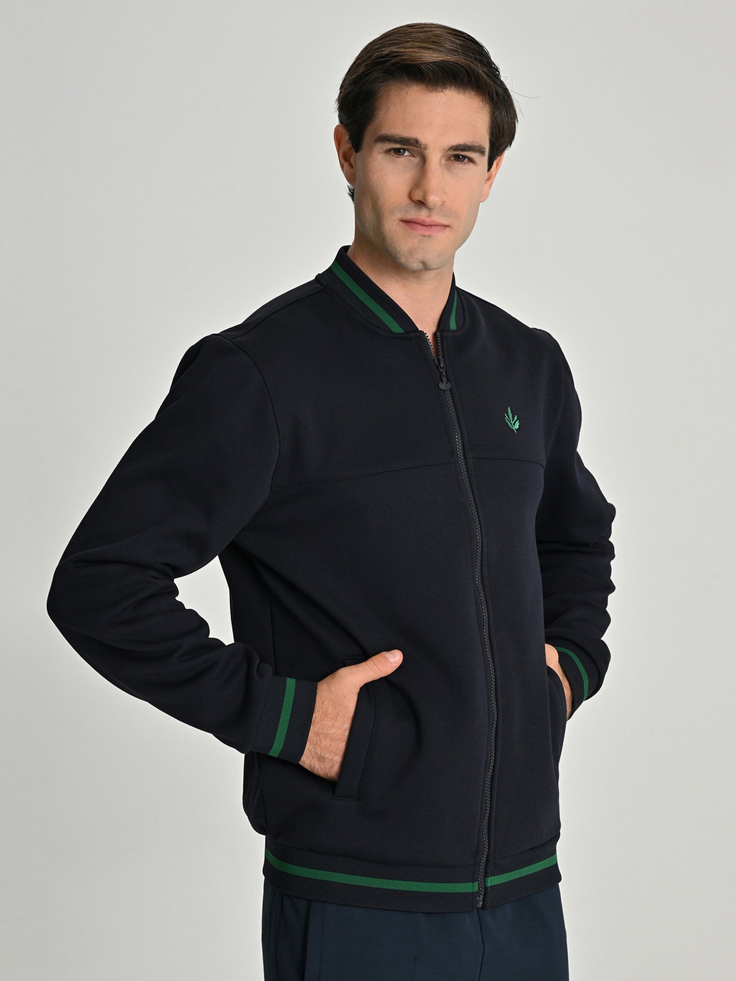 Fenerbahçe Lacivert Trend Bomber Palamut Erkek Sweatshirt