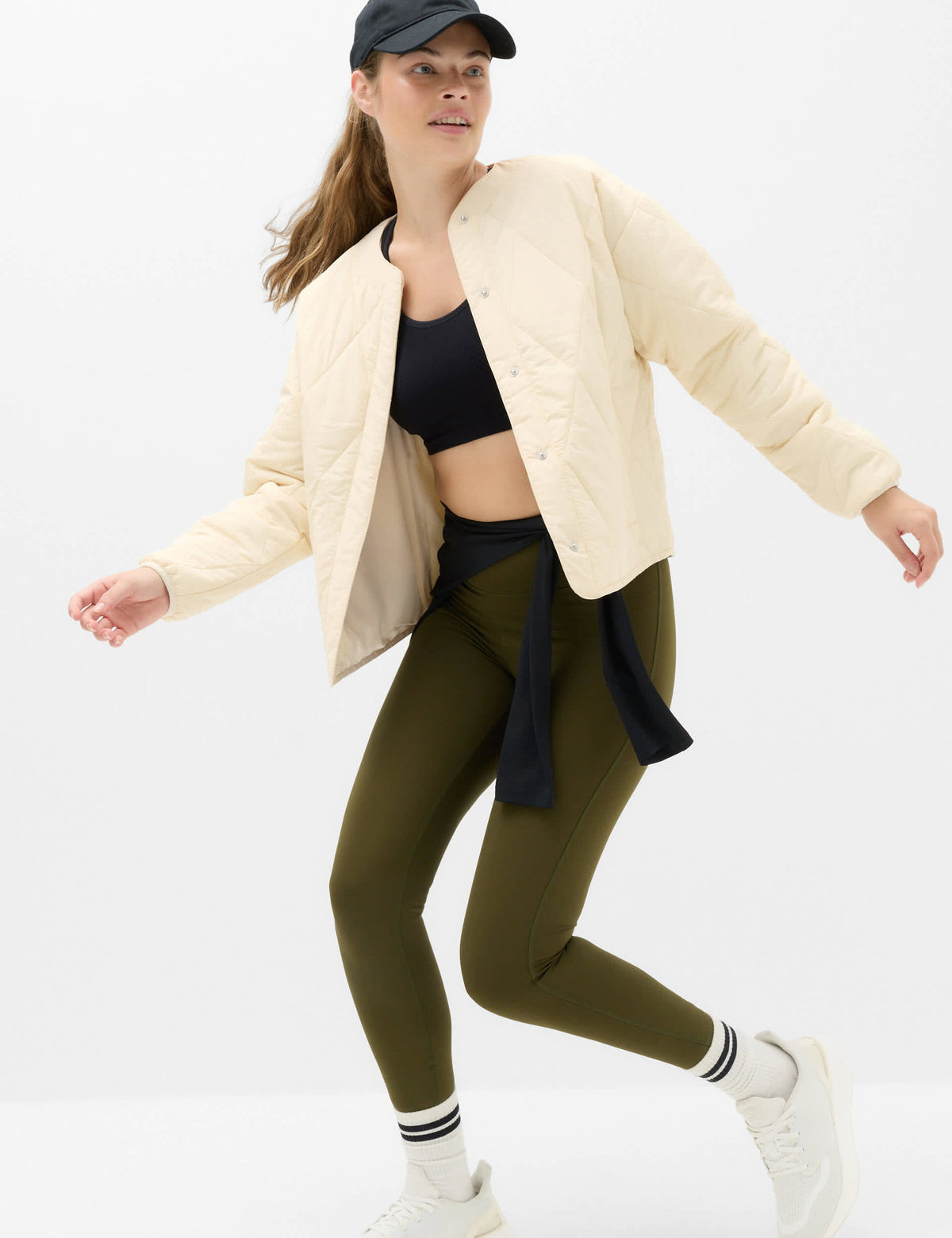Goodmove Stormwear™ Kapitone Yakasız Kadın Ceket